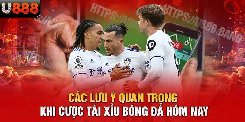 Các lưu ý quan trọng khi cược tài xỉu bóng đá hôm nay