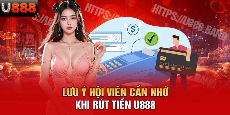 Lưu ý hội viên cần nhớ khi rút tiền U888